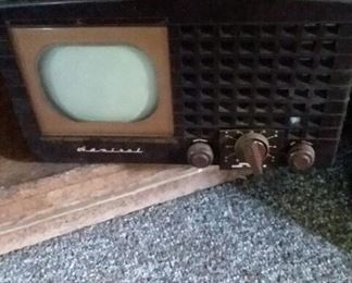Vintage desk top television