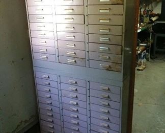 1 of 2 multi-drawer cabinets