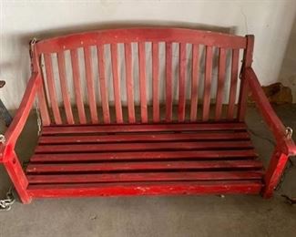 Red Wood Porch Swing Location 1F