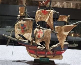 Santa Maria Wooden Sailboat