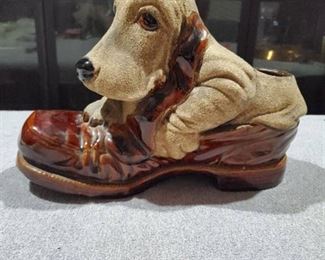 Houdini Stoneware Dog Planter