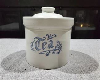 Phaltzgraff Stoneware Tea Cannister