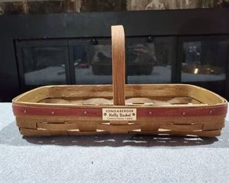 Longaberger Holly Basket Christmas 1984