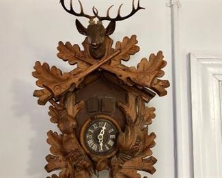 $175  Thoren's Cuckoo clock. Approx 20" H.  Made in Switzerland 
