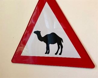 $20 Triangular camel sign. 13.5" W.