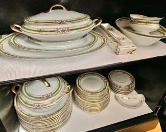Victoria Czechoslovakia china set  -platters and covered dishes $20 each. Dinner plates $8 each, small plates $6 each 