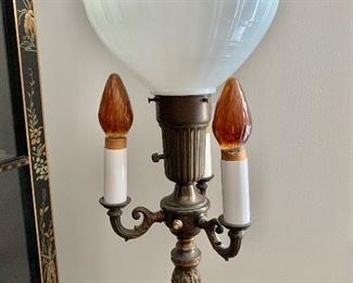 $150 Vintage torch lamp 