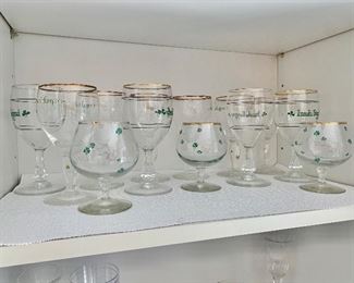 $4 each glassware 3 cover glasses in front SOLD