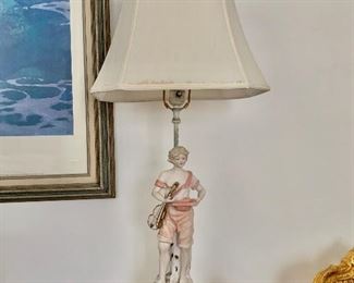 $95 Figural lamp. 35" H. 