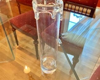 $30 Glass vase:12" H. 