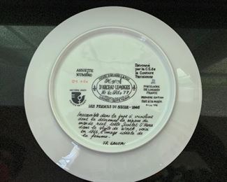 Reverse side decorative plate 