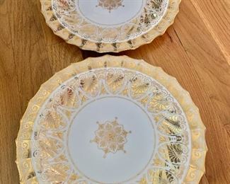 $30 Pair gold Limoges dishes 