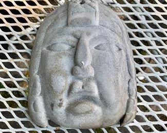 $40 Stone face  wall plaque.  6" W, 1" D, 7.5" H