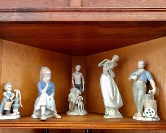 $10 to $15 Large each Statues of various figures Each from 5" to 10" H. 