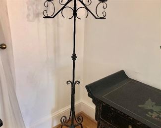$150 each 1 of 2 Standing iron  candelabra lamps 