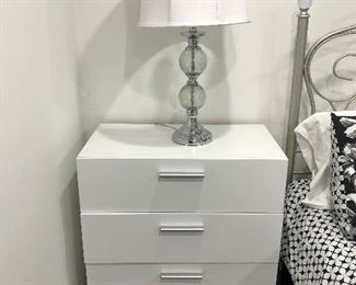 $90 4 Drawer night stand  SOLD!  $50 for lamp