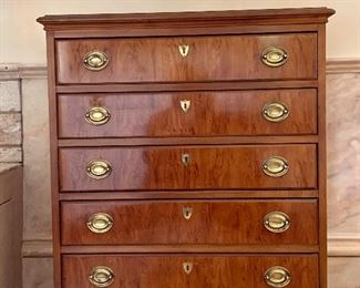 Item 30: Drexel Chest of Drawers - 30"l x 12"deep x 35.5"h - please note condition issues: $245