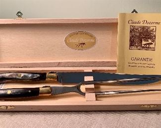 Claude Dozorme Knife and Fork Gift Set: $40
