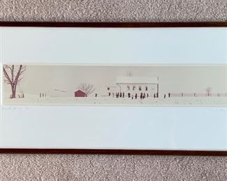 Item 67: "Amish No. 68" (44/300) Signed - 24.5" x 11": $85