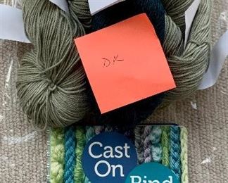 Lot 1: "DK" Yarn and Knitting Book: $28