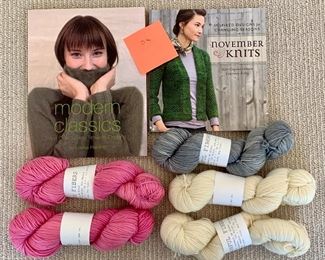 Lot 17: "DK" Yarn and Knitting Books: $28