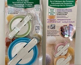 (2) Pom-Pom Makers: $14