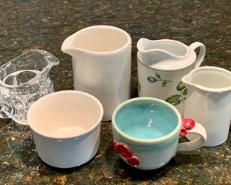 Lot of Mini Pitchers & Sugar Bowls: $18