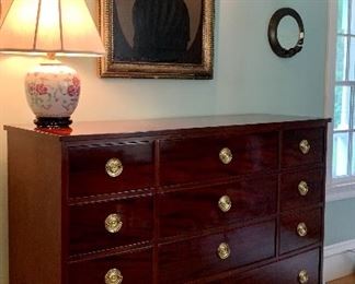 Item 72: Baker Furniture Chest of Drawers - 61"l x 19.75"w x 44.75"h: $2800