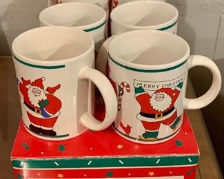 Lot of (8) Christmas Coffee Mugs from Jordan Marsh: $18