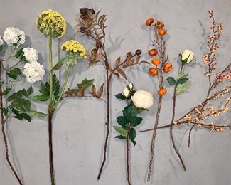 Lot 1: High Quality Faux Flowers: $18