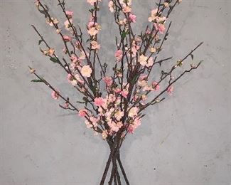Lot 2: Faux Cherry Blossom Branches: $14