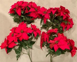 Lot of Faux Poinsettia: $10
