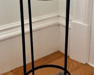 Item 121: Small Metal Plant Stand - 8" x 20.5": $18