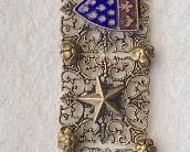 Jewelry 1: Antique Brass Bracelet, European-Early 1900s: $25