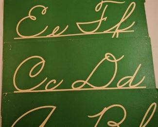 Vintage Classroom Letter Boards