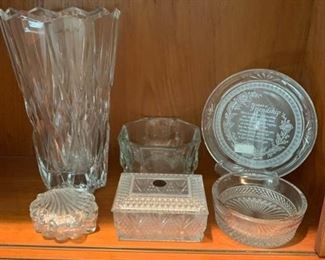 018m Crystal Flower Vase  Other Items