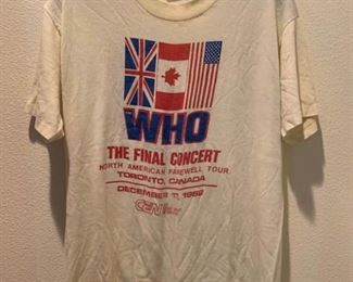 028m 1982 The Who Concert Shirt Toronto