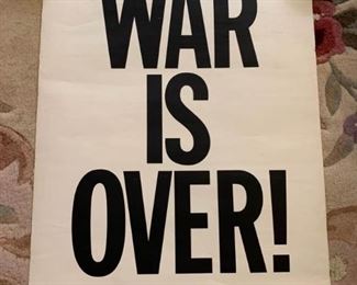 033l War Is Over John  Yoko Poster