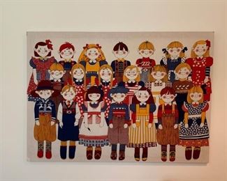 054b English Fabric Art By Tyson