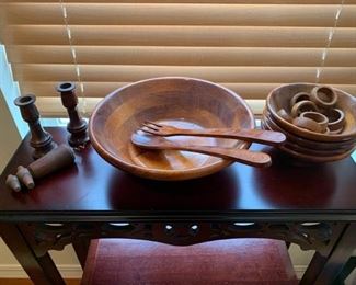 100l Pomerantz Wooden Salad Set