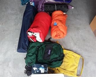 207 Camping Gear  Misc, tents, sleeping bags, etc