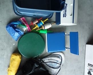 216 Outdoor Fun  Raquets, outdoor seats, kite more