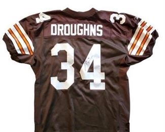 Lot 107
Cleveland Browns Reuben Droughns #34 Signed Jersey