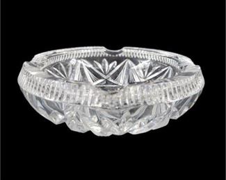 Lot 273
American Brilliant Style Cut Crystal Ashtray