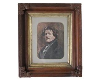 Lot 070
19th Century Gentleman Portrait, Antique Carved Frame