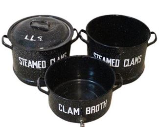 Lot 410
Steamed Clams / Clam Broth Pots