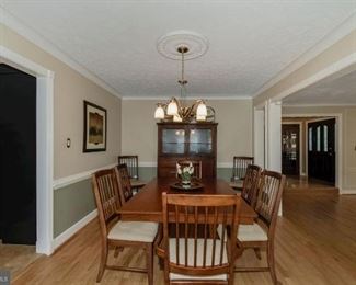 Basset dining table and china cabinet