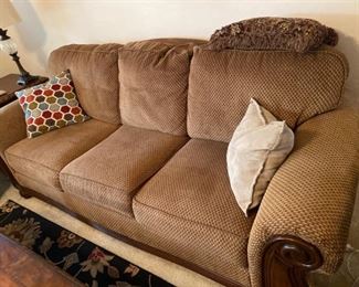 Lovely comfy sofa with matching love seat