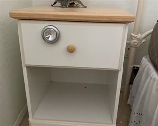 One of two matching night stands