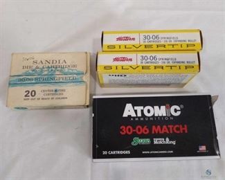 WESTERN, SANDIA AND ATOMIC 30-06 Bullets